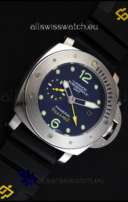 IMG_9081 Panerai Luminor Submersible PAM00719 1950 3 Days GMT Pole2Pole Replica 6