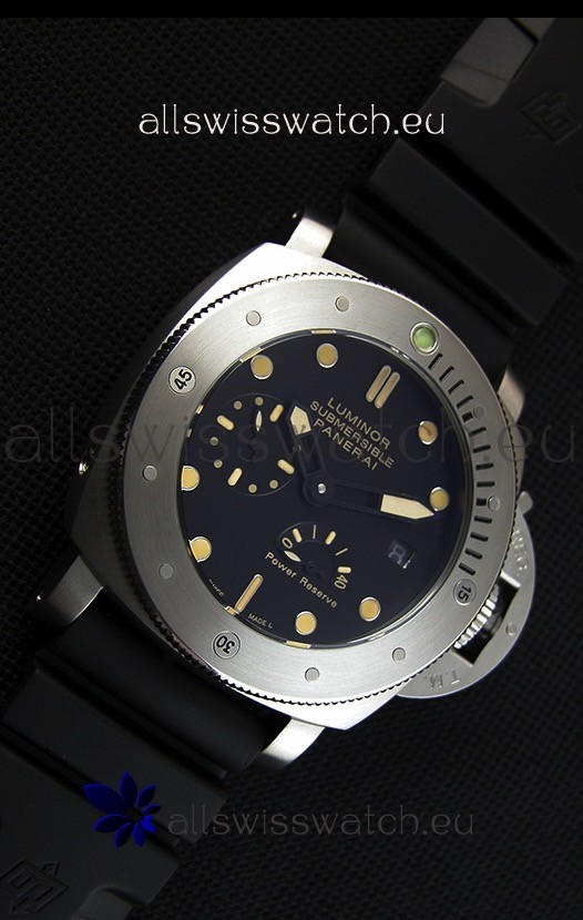 IMG_9081 Panerai Luminor Submersible Power Reserve Steel Replica 6