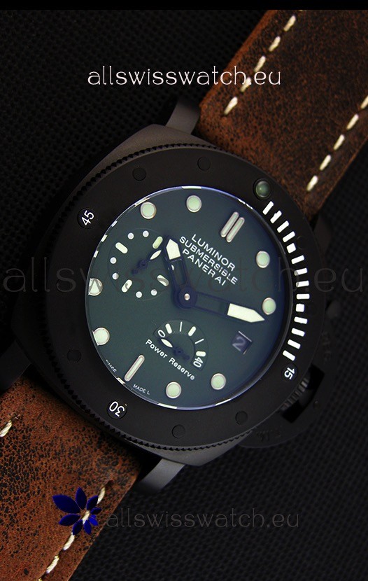 IMG_9081 Panerai Luminor Submersible Power Reserve PVD Replica 6