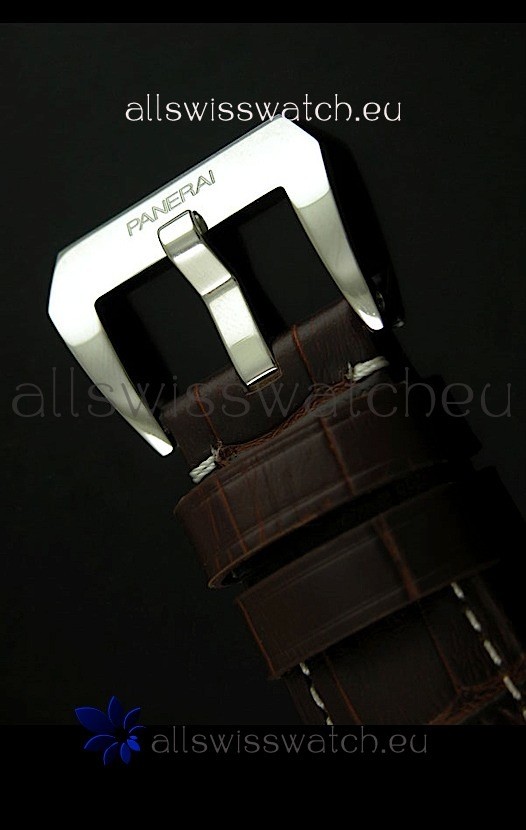 IMG_9081 Panerai Radiomir PAM421 GMT in Black Dial Replica 6