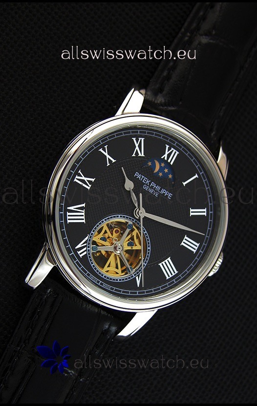 IMG_9081 Patek Philippe MoonPhase Tourbillon Black Dial Replica 6