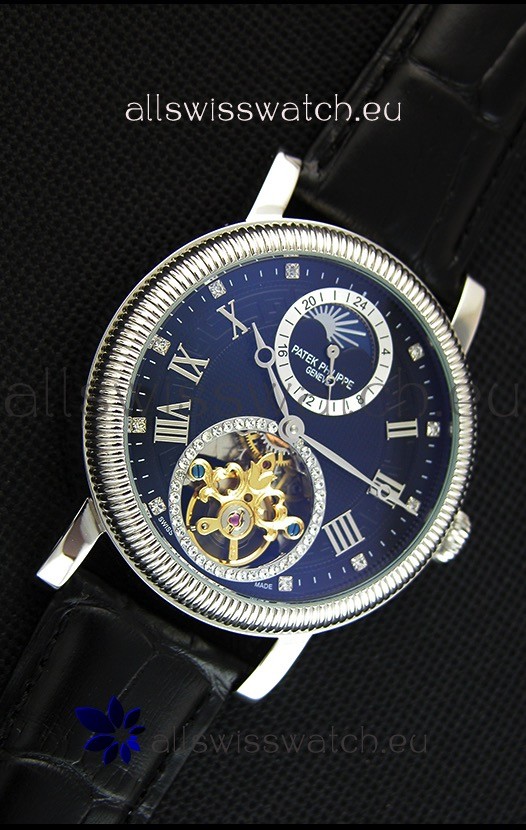 IMG_9081 Patek Philippe MoonPhase Tourbillon Black Dial Replica 6