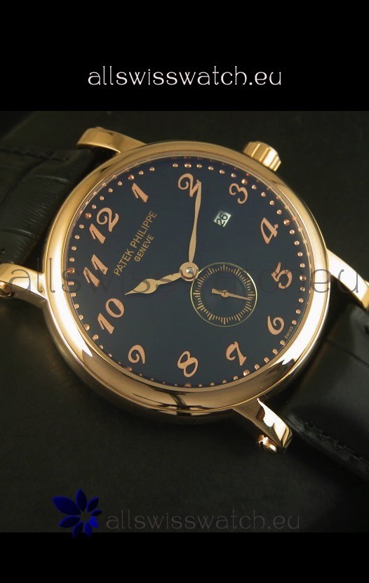 IMG_9081 Patek Philippe Calatrava Rose Gold Movement Replica 6