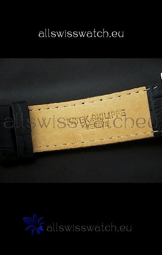 IMG_9081 Patek Philippe Perpetual Calender Steel in Black Dial Replica 6