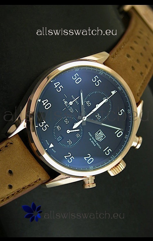 IMG_9081 Tag Heuer Carrera 1887 SpaceEX Edition Quartz in Pink Gold Replica 6