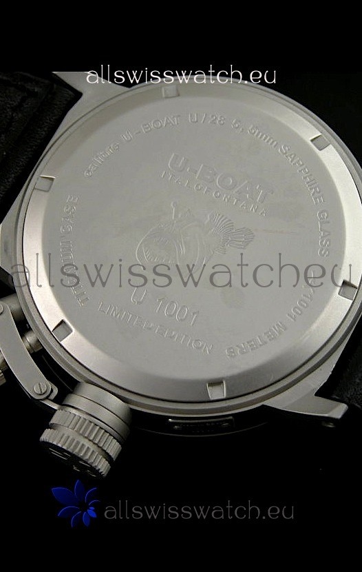 IMG_9081 U Boat U-1001 Edition Drive Automatic Steel in Blue Markers Replica 6