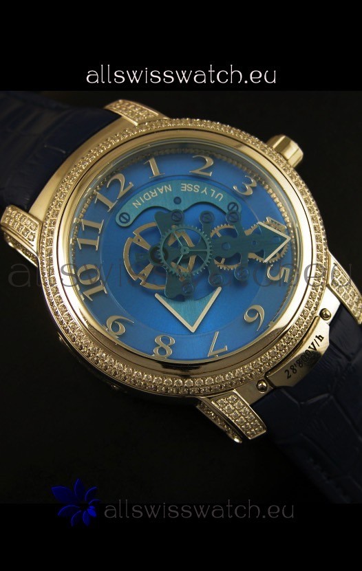 Ulysse Nardin Dual Escapement in Blue Dial Replica 6
