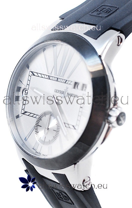 IMG_9081 Ulysse Nardin Executive Dual Time Steel Black Replica 6