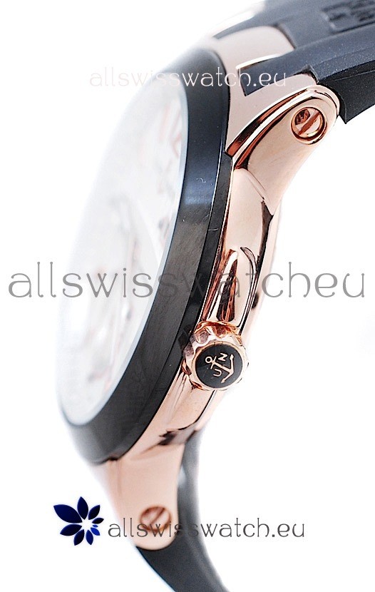 IMG_9081 Ulysse Nardin Executive Dual Time Rose Gold in Black Bezel Replica 6