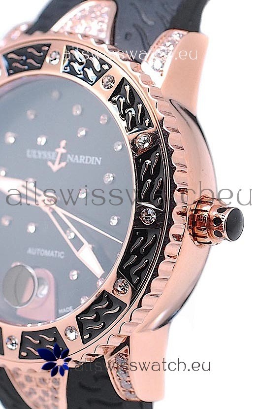 IMG_9081 Ulysse Nardin Diver Starry Night Pink Gold Replica 6