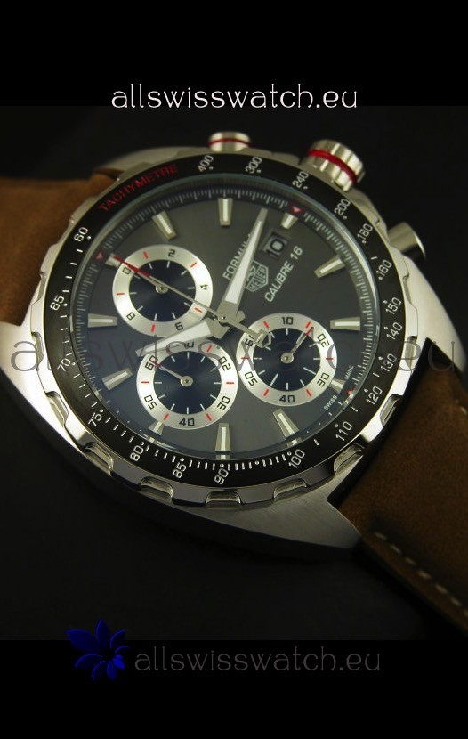 Tag Heuer Calibre 16 Stainless Steel in Grey Dial Replica 6