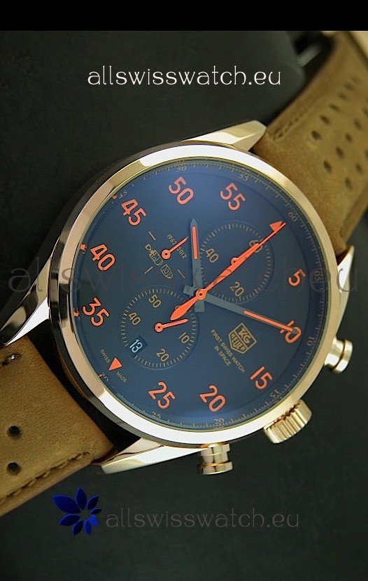 IMG_9081 Tag Heuer Carrera 1887 SpaceEX Edition Quartz in Pink Gold Replica 6