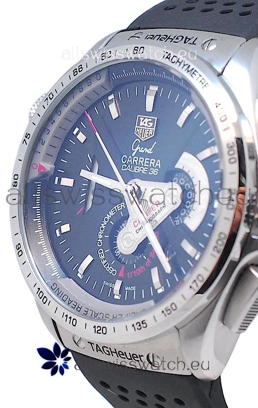 Tag Heuer Grand Carrera Calibre 36 Automatic in Black Dial Replica 6