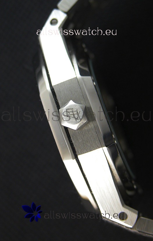 IMG_9081 Audemars Piguet Royal Oak Frosted Self-Winding White Gold Grey Dial 1:1 Mirror Replica 7