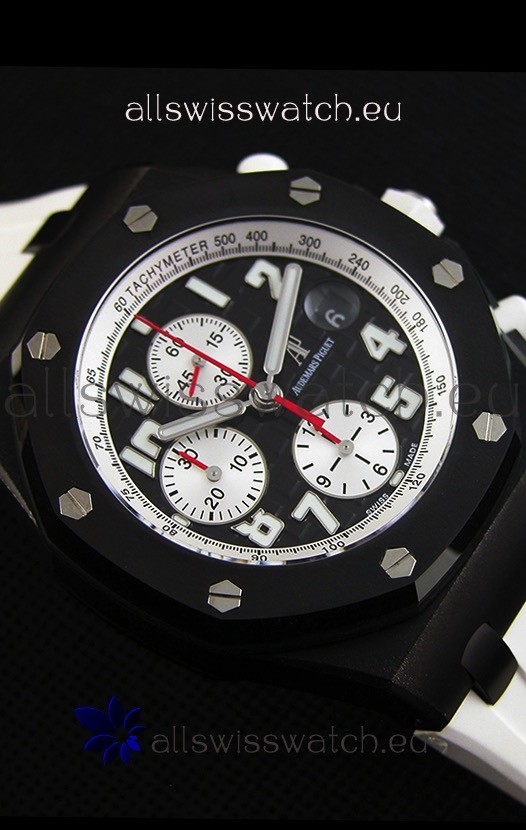 IMG_9081 Audemars Piguet Royal Oak Offshore Black & White Marcus Edition 1:1 Mirror Replica 7