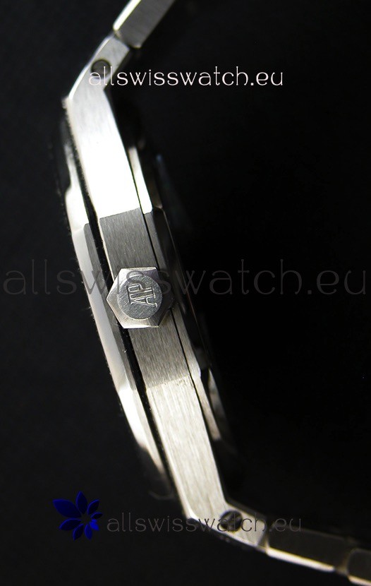 Audemars Piguet Royal Oak Frosted White Gold QUARTZ Black Dial 33MM - 1:1 Mirror Replica 7