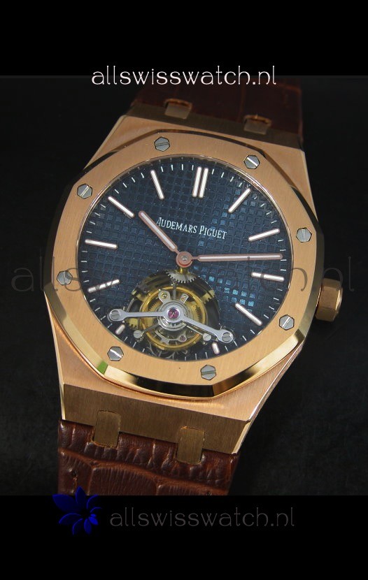 IMG_9081 Audemars Piguet Royal Oak Tourbillon in Pink Gold Case Replica 7