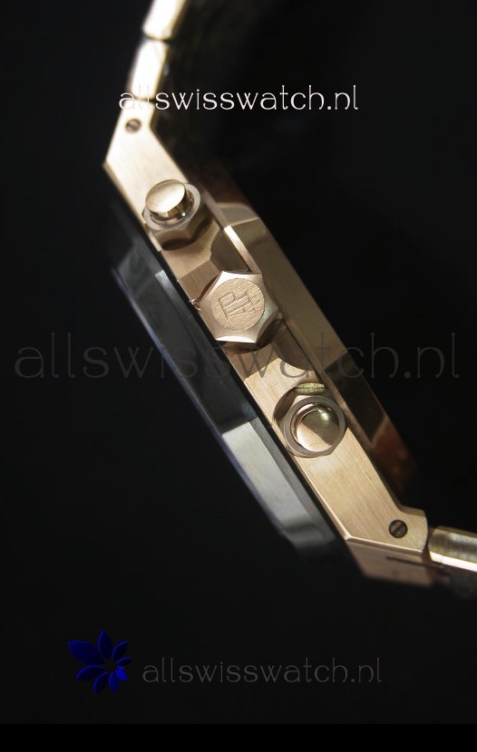 IMG_9081 Audemars Piguet Royal Oak Rose Gold in Blue Ceramic Dial - 1:1 Mirror Replica 7