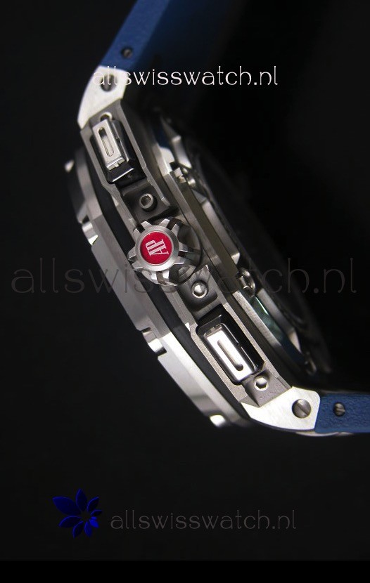 IMG_9081 Audemars Piguet Royal Oak Offshore Michael Schumacher Titanium in Blue - Ultimate 1:1 3126 Movement Replica 7