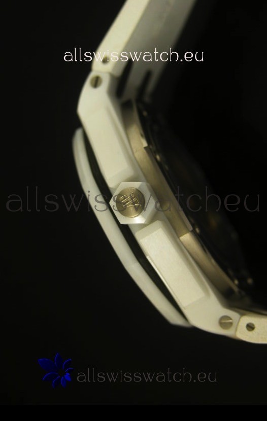 IMG_9081 Audemars Piguet Royal Oak Diver White Ceramic - 1:1 Mirror Replica 7