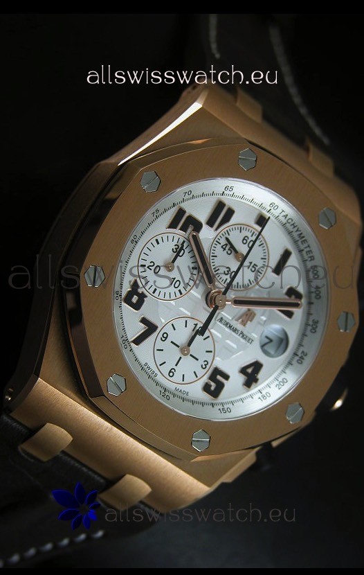 IMG_9081 Audemars Piguet Royal Oak Offshore Pink Gold 1:1 Mirror Ultimate Edition Replica 7
