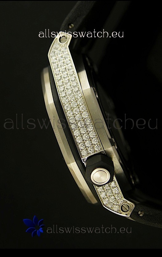 IMG_9081 Audemars Piguet Royal Oak Offshore Diver - Iced out Edition Replica 7