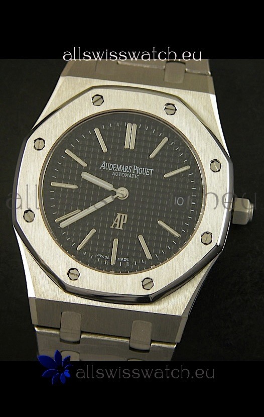 IMG_9081 Audemars Piguet Royal Oak Ultra Thinin Black Dial Replica 7
