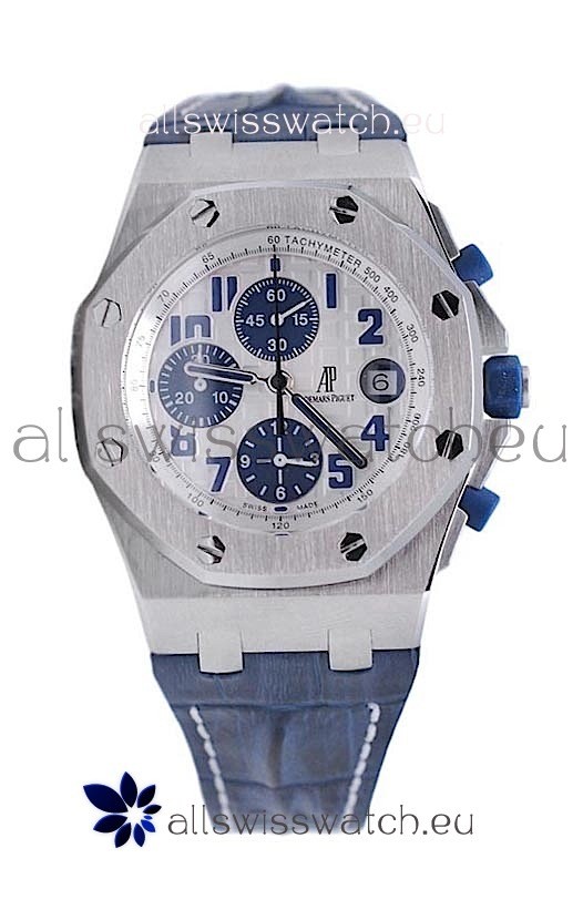 IMG_9081 Audemars Piguet Royal Oak Offshore Navy Edition in White Dial Replica 7