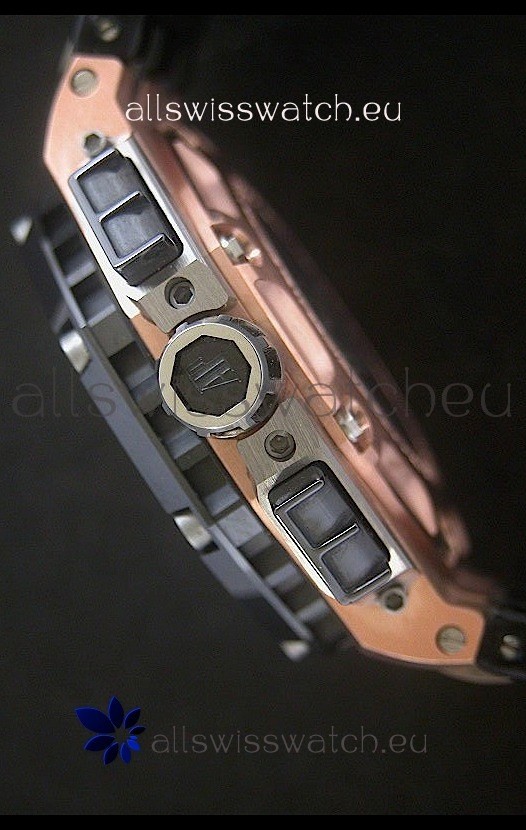 IMG_9081 Audemars Piguet Royal Oak Offshore Rubens Barrichello Pink Gold - Secs hand 12 O clock Replica 7