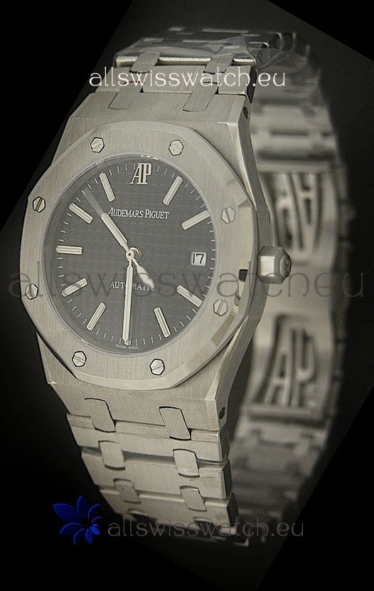 IMG_9081 Audemars Piguet Royal Oak in Black Dial Replica 7
