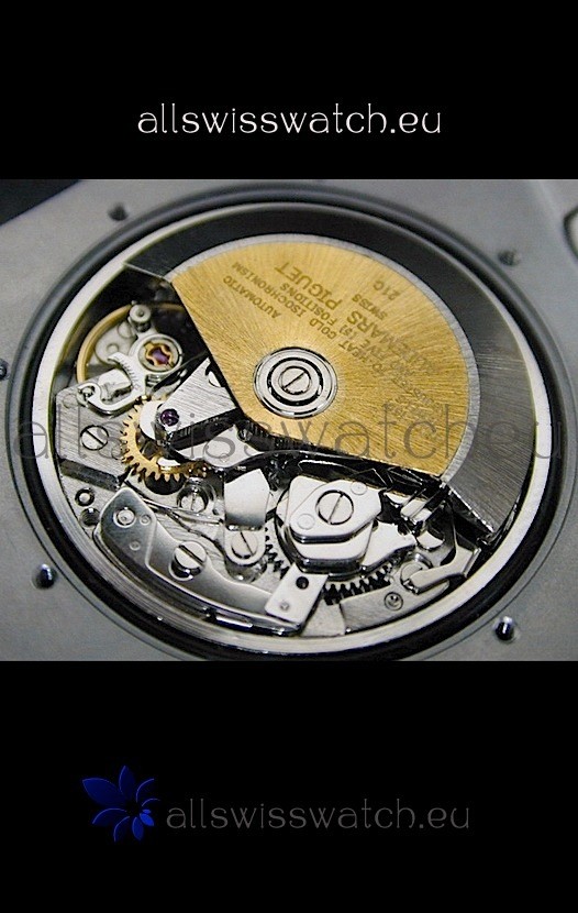 Audemars Piguet Royal Oak in Black Safari Dial - Secs hand 9 O Clock Replica 7