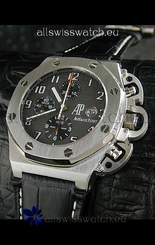 IMG_9081 Audemars Piguet Royal Oak in Black Dial - Secs hand 9 O Clock Replica 7