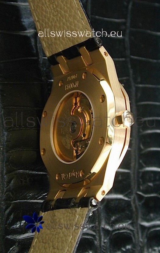 IMG_9081 Audemars Piguet Royal Oak in Black Dial Replica 7