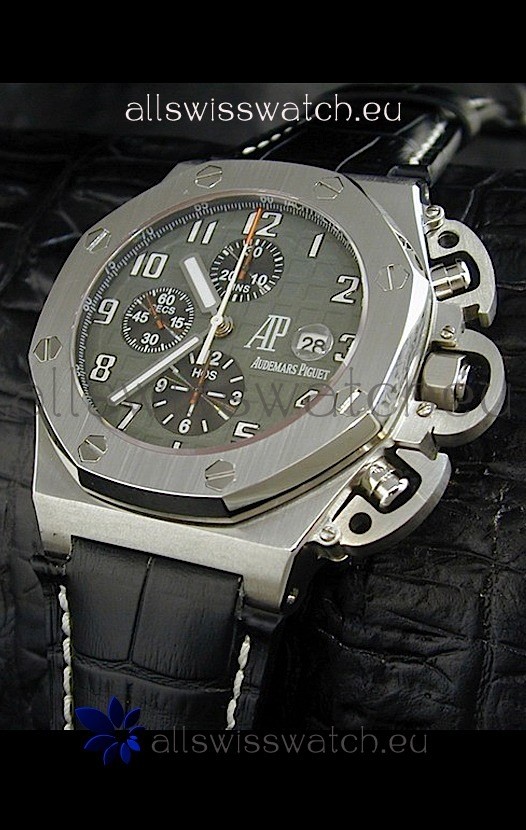 IMG_9081 Audemars Piguet Royal Oak in Grey Dial - Secs hand 9 O Clock Replica 7