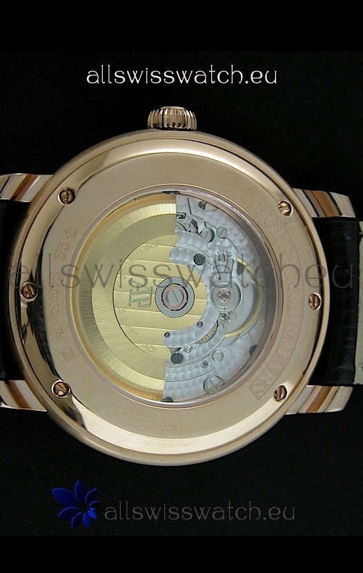 IMG_9081 Audemars Piguet Jules Classic Automatic Rose Gold in Black Dial Replica 7