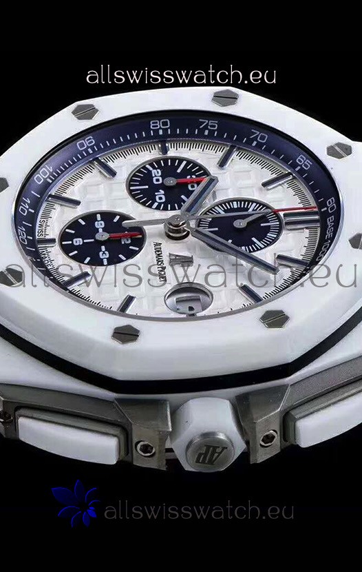 IMG_9081 Audemars Piguet Royal Oak Offshore White Ceramic - Ultimate 1:1 3126 Movement Replica 7