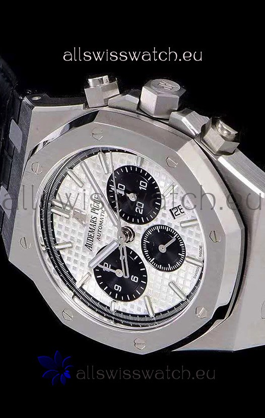 IMG_9081 Audemars Piguet Royal Oak Chronograph White Dial 904L Steel 1:1 Mirror Replica 7
