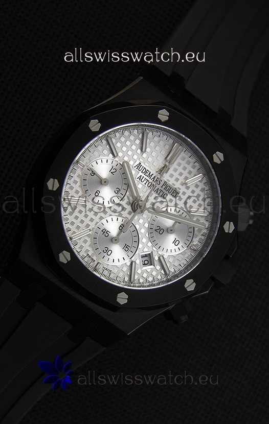 Audemars Piguet Royal Oak Chronograph Silver Toned Dial White Subdials Replica 7