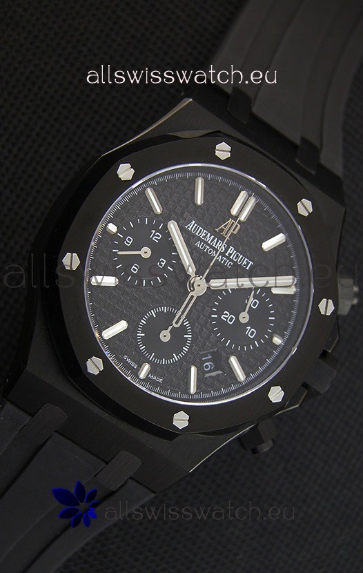 IMG_9081 Audemars Piguet Royal Oak Chronograph Black Dial Replica 7
