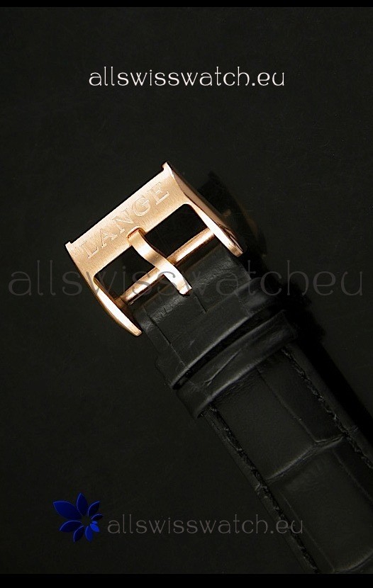 IMG_9081 A.Lange & Sohne 1815 Edition Manual Winding Pink Gold Case Replica 7