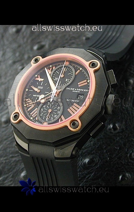 IMG_9081 Baume & Mercier Riveria in Black Dial Replica 7
