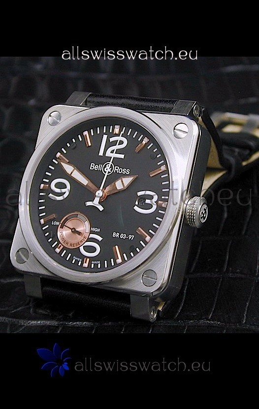 IMG_9081 Bell and Ross BR013 97 Power Reserve in Black Dial Replica 7