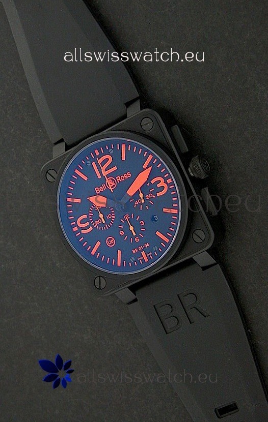 IMG_9081 Bell and Ross BR01-94 7750 in Red Markings Replica 7