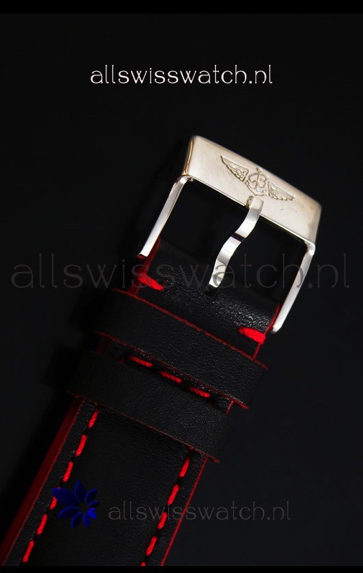 IMG_9081 Breitling Avenger II Seawolf Black Leather Strap 45MM - 1:1 Mirror Replica 7