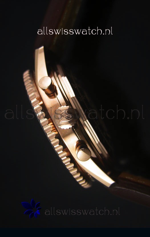 IMG_9081 Breitling Navitimer 01 Brown Dial Rose Gold 1:1 Mirror Replica 7