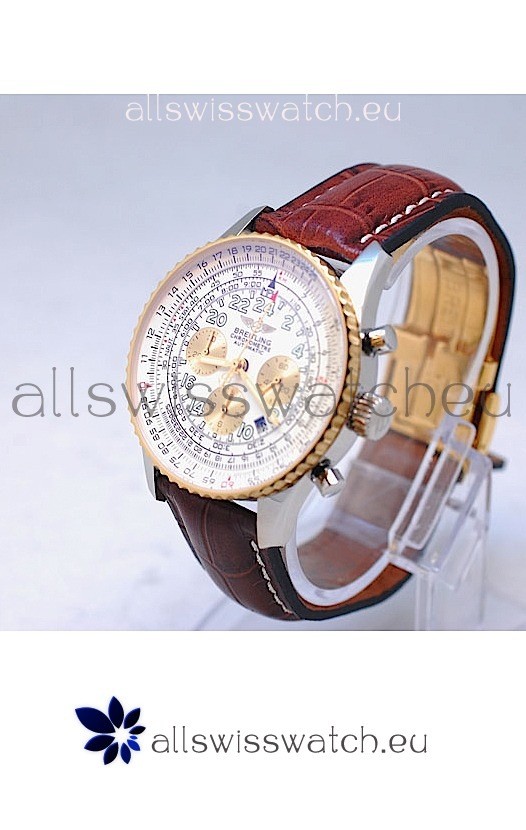 IMG_9081 Breitling Navitimer CosmonauteGold Plated Bezel Replica 7