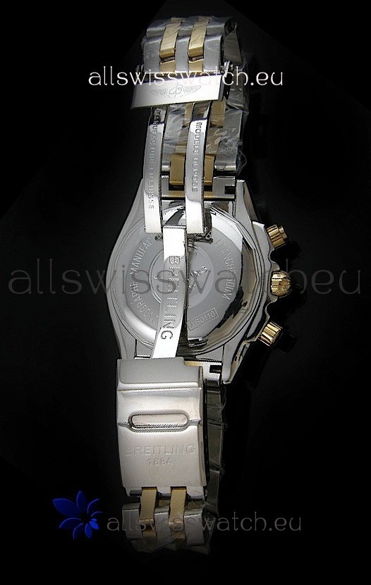 IMG_9081 Breitling Chronomat B01 Two Tone in Black Dial Replica 7