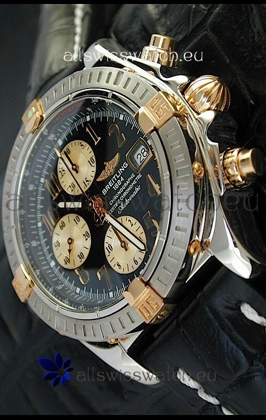 IMG_9081 Breitling Windriderin Black Dial Steel Case Replica 7