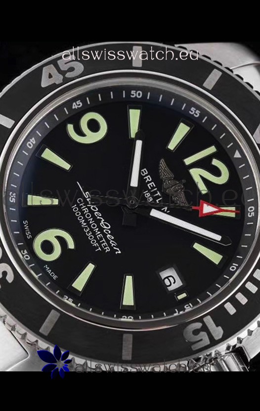 IMG_9081 Breitling Superocean Automatic 44 Steel - Black Dial 1:1 Mirror Replica 7