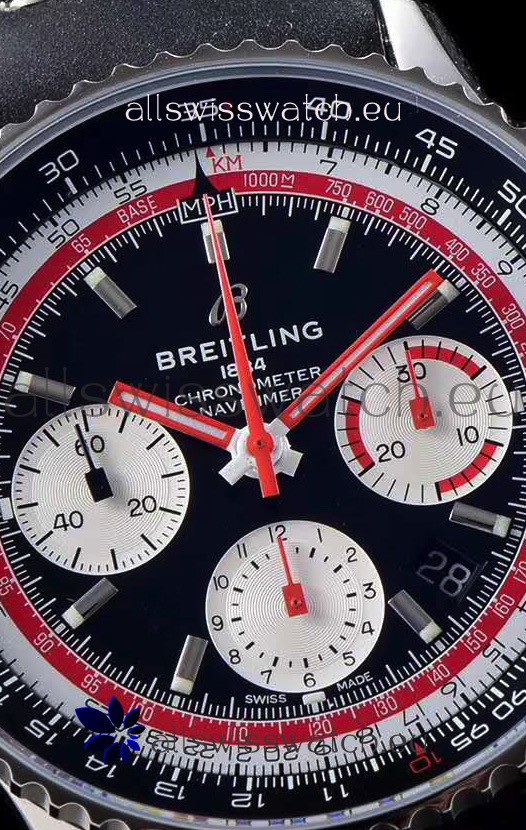 IMG_9081 Breitling Navitimer 1 B01 ChronographAIR Edition 43MM - 904L 1:1 Mirror Replica 7